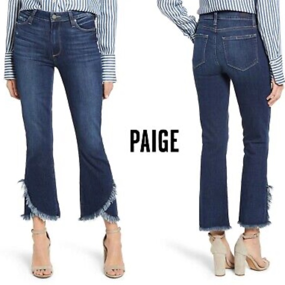 Paige Collette Crop Flare Transcend Vintage in Palma - 25 - Picture 1 of 6